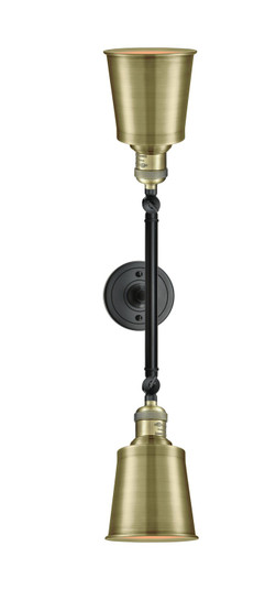 Franklin Restoration LED Bath Vanity in Black Antique Brass (405|208L-BAB-M9-AB-LED)