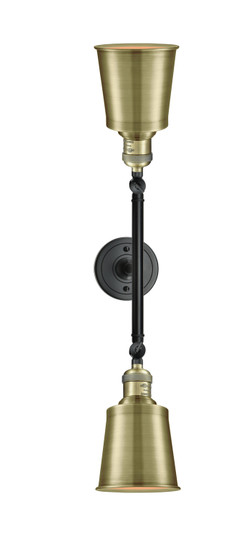 Franklin Restoration LED Bath Vanity in Black Antique Brass (405|208L-BAB-M9-AB)