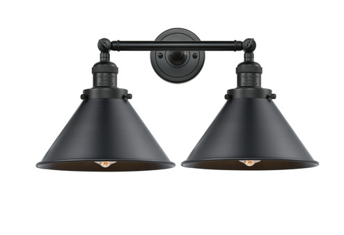Franklin Restoration Two Light Bath Vanity in Matte Black (405|208-BK-M10-BK)