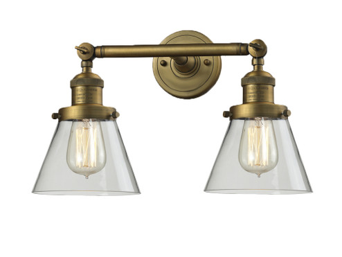 Franklin Restoration Two Light Bath Vanity in Brushed Brass (405|208-BB-G62)