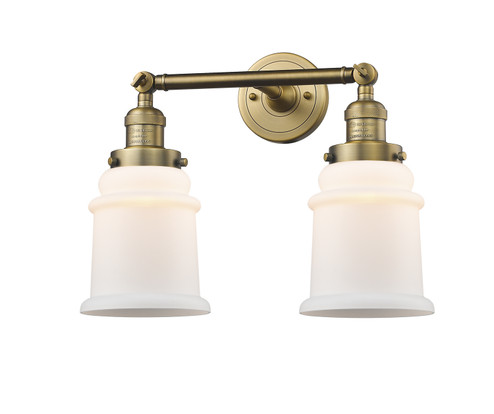 Franklin Restoration Two Light Bath Vanity in Brushed Brass (405|208-BB-G181)