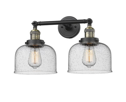 Franklin Restoration Two Light Bath Vanity in Black Antique Brass (405|208-BAB-G74)