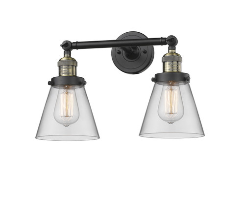 Franklin Restoration Two Light Bath Vanity in Black Antique Brass (405|208-BAB-G62)