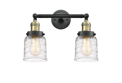 Franklin Restoration Two Light Bath Vanity in Black Antique Brass (405|208-BAB-G513)
