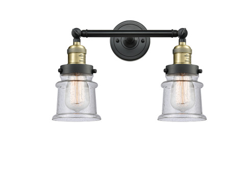 Franklin Restoration Two Light Bath Vanity in Black Antique Brass (405|208-BAB-G184S)