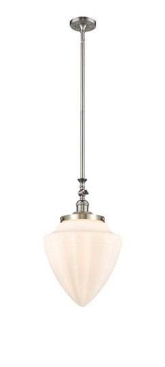 Franklin Restoration One Light Mini Pendant in Brushed Satin Nickel (405|206-SN-G661-12)