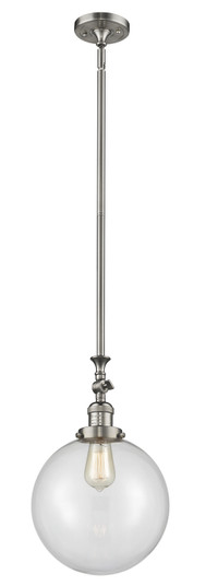 Franklin Restoration One Light Mini Pendant in Brushed Satin Nickel (405|206-SN-G202-10)