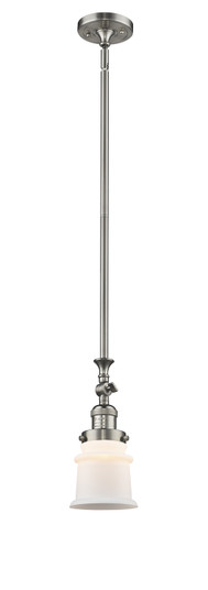 Franklin Restoration One Light Mini Pendant in Brushed Satin Nickel (405|206-SN-G181S)