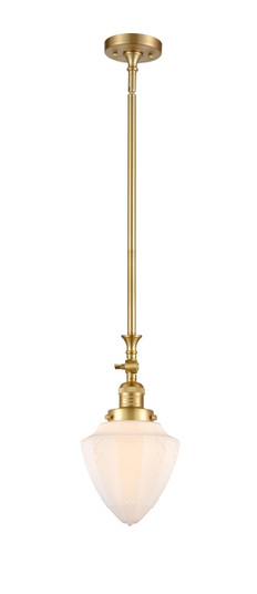Franklin Restoration LED Mini Pendant in Satin Gold (405|206-SG-G661-7-LED)