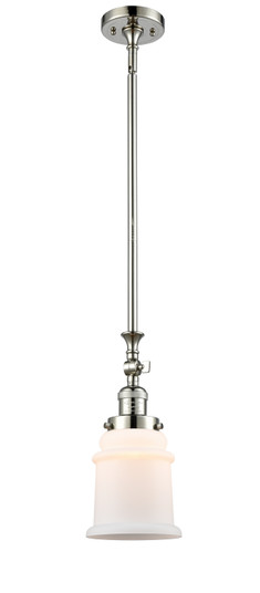 Franklin Restoration One Light Mini Pendant in Polished Nickel (405|206-PN-G181)