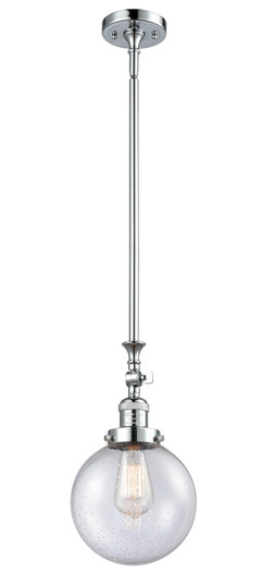 Franklin Restoration One Light Mini Pendant in Polished Chrome (405|206-PC-G204-8)
