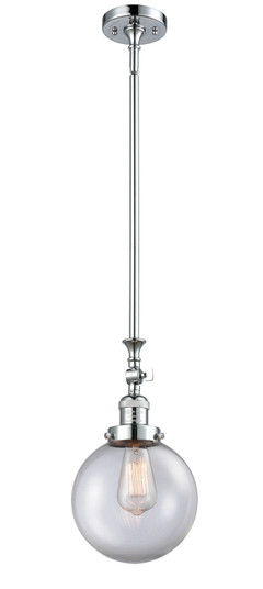 Franklin Restoration One Light Mini Pendant in Polished Chrome (405|206-PC-G202-8)