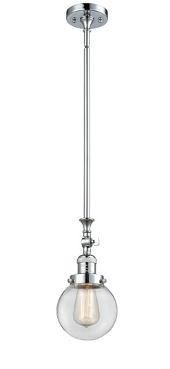 Franklin Restoration LED Mini Pendant in Polished Chrome (405|206-PC-G202-6-LED)