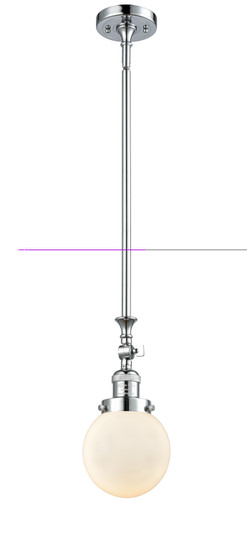 Franklin Restoration One Light Mini Pendant in Polished Chrome (405|206-PC-G201-6)