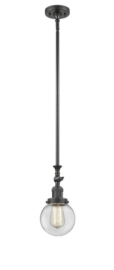 Franklin Restoration One Light Mini Pendant in Oil Rubbed Bronze (405|206-OB-G202-6)