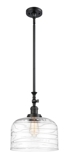 Franklin Restoration One Light Mini Pendant in Matte Black (405|206-BK-G713-L)