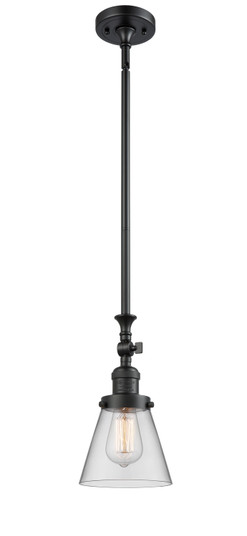 Franklin Restoration One Light Mini Pendant in Matte Black (405|206-BK-G62)