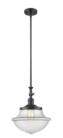 Franklin Restoration One Light Mini Pendant in Matte Black (405|206-BK-G542)