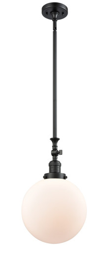 Franklin Restoration LED Mini Pendant in Matte Black (405|206-BK-G201-10-LED)