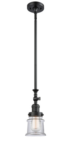 Franklin Restoration One Light Mini Pendant in Matte Black (405|206-BK-G182S)
