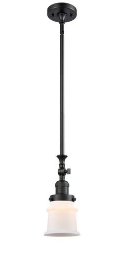 Franklin Restoration LED Mini Pendant in Matte Black (405|206-BK-G181S-LED)