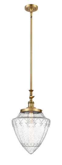 Franklin Restoration One Light Mini Pendant in Brushed Brass (405|206-BB-G664-12)