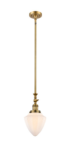 Franklin Restoration One Light Mini Pendant in Brushed Brass (405|206-BB-G661-7)