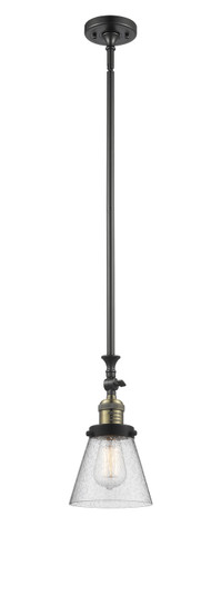 Franklin Restoration One Light Mini Pendant in Black Antique Brass (405|206-BAB-G64)