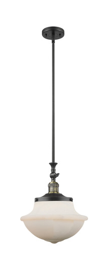 Franklin Restoration One Light Mini Pendant in Black Antique Brass (405|206-BAB-G541)