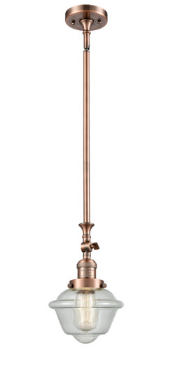 Franklin Restoration One Light Mini Pendant in Antique Copper (405|206-AC-G534)