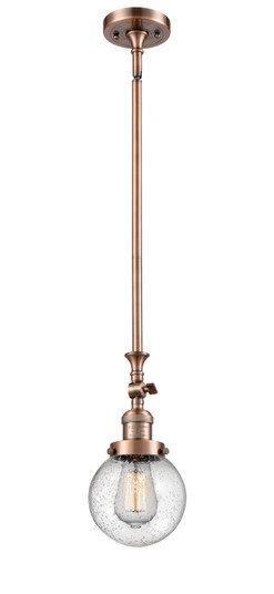 Franklin Restoration One Light Mini Pendant in Antique Copper (405|206-AC-G204-6)