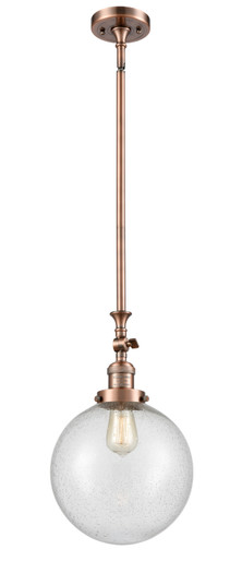 Franklin Restoration One Light Mini Pendant in Antique Copper (405|206-AC-G204-10)