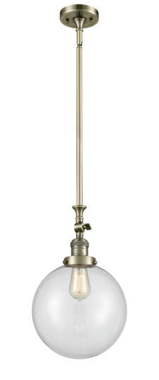 Franklin Restoration LED Mini Pendant in Antique Brass (405|206-AB-G202-10-LED)