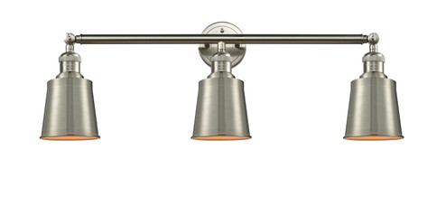 Franklin Restoration Three Light Bath Vanity in Brushed Satin Nickel (405|205-SN-M9-SN)