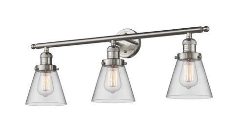 Franklin Restoration Three Light Bath Vanity in Brushed Satin Nickel (405|205-SN-G62)