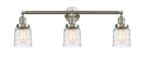 Franklin Restoration Three Light Bath Vanity in Brushed Satin Nickel (405|205-SN-G513)