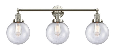 Franklin Restoration LED Bath Vanity in Brushed Satin Nickel (405|205-SN-G204-8-LED)