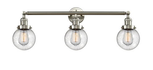 Franklin Restoration LED Bath Vanity in Brushed Satin Nickel (405|205-SN-G204-6-LED)
