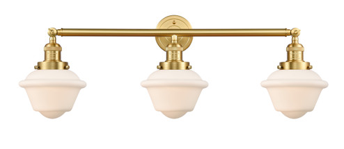 Franklin Restoration Three Light Bath Vanity in Satin Gold (405|205-SG-G531)