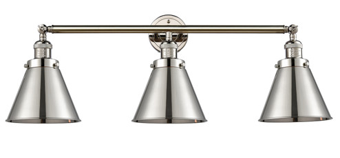 Franklin Restoration Three Light Bath Vanity in Polished Nickel (405|205-PN-M13-PN)