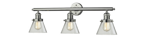 Franklin Restoration Three Light Bath Vanity in Polished Nickel (405|205-PN-G62)