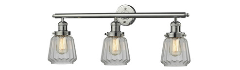 Franklin Restoration Three Light Bath Vanity in Polished Nickel (405|205-PN-G142)