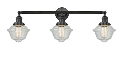 Franklin Restoration Three Light Bath Vanity in Matte Black (405|205-BK-G534)