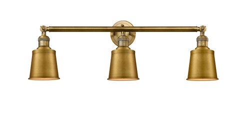 Franklin Restoration Three Light Bath Vanity in Brushed Brass (405|205-BB-M9-BB)