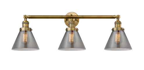 Franklin Restoration Three Light Bath Vanity in Brushed Brass (405|205-BB-G43)