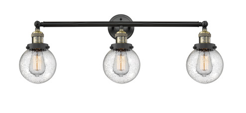 Franklin Restoration LED Bath Vanity in Black Antique Brass (405|205-BAB-G204-6-LED)