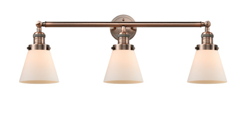 Franklin Restoration Three Light Bath Vanity in Antique Copper (405|205-AC-G61)