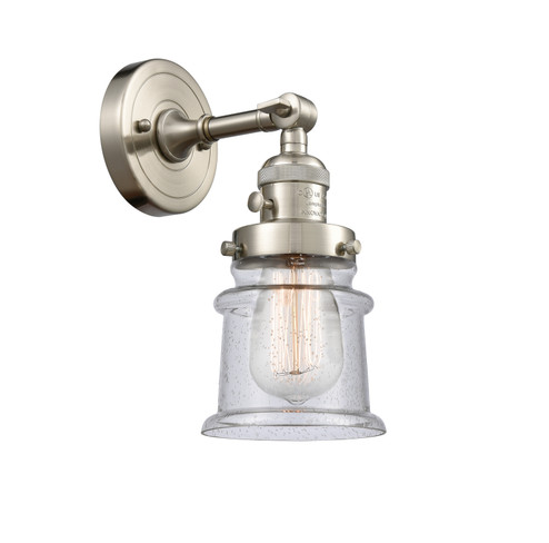 Franklin Restoration One Light Wall Sconce in Brushed Satin Nickel (405|203SW-SN-G184S)