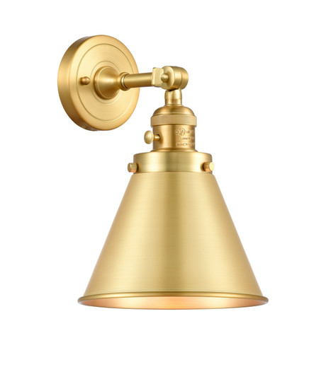Franklin Restoration One Light Wall Sconce in Satin Gold (405|203SW-SG-M13-SG)