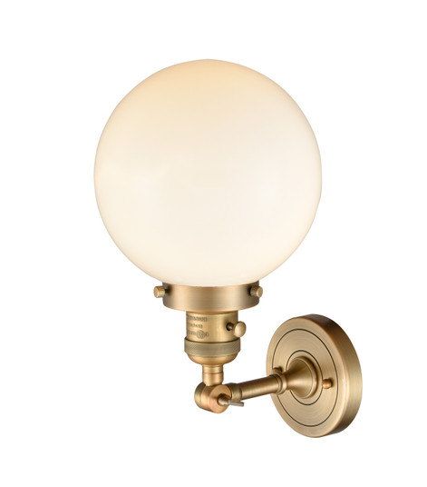 Franklin Restoration One Light Wall Sconce in Brushed Brass (405|203SW-BB-G201-8)